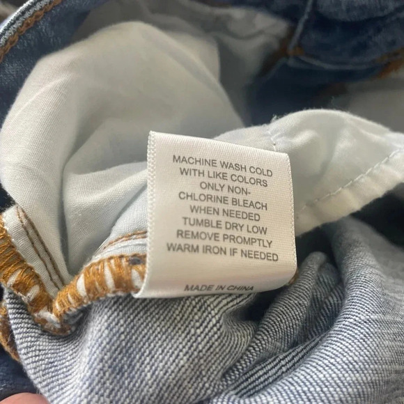 Gibson latimer raw hem distressed skinny jeans Size •12 womens medium wash - Picture 4 of 7